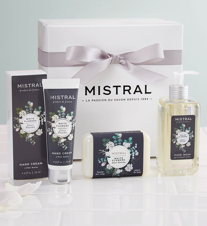 Mistral White Flower Gift Set